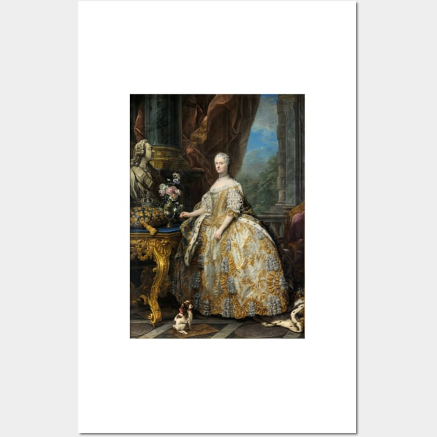 Marie Leszczinska, Queen of France - Charles-André van Loo Wall Art by themasters